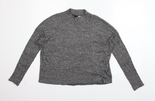 Womens UK Size M Divided Grey Pullover Jumper