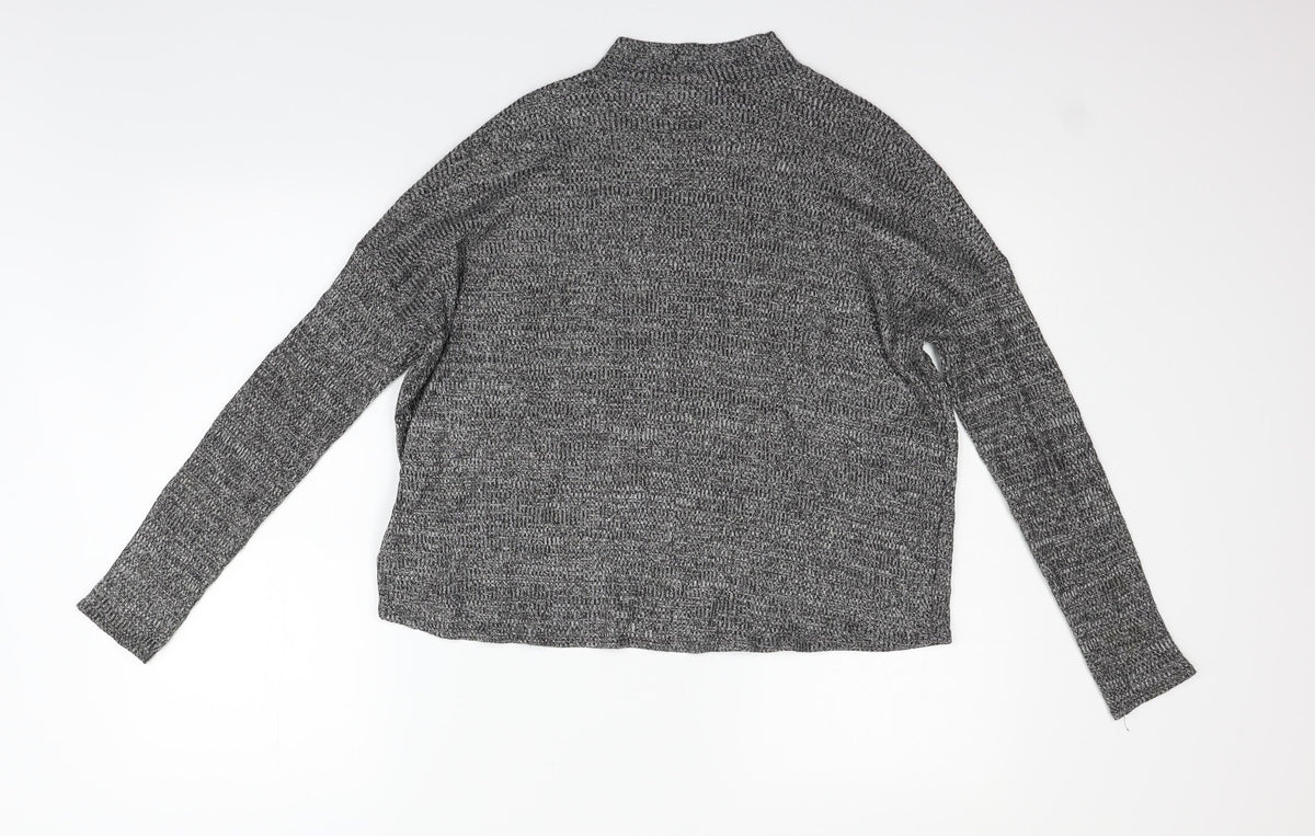Womens UK Size M Divided Grey Pullover Jumper