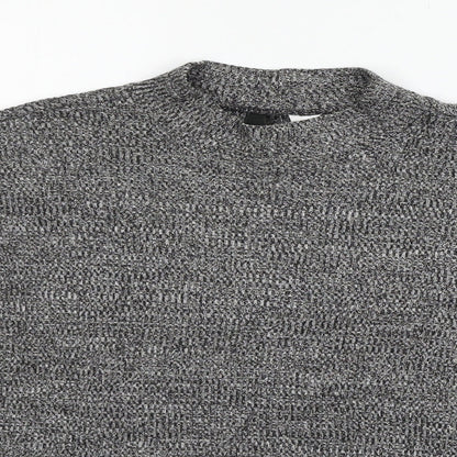 Womens UK Size M Divided Grey Pullover Jumper