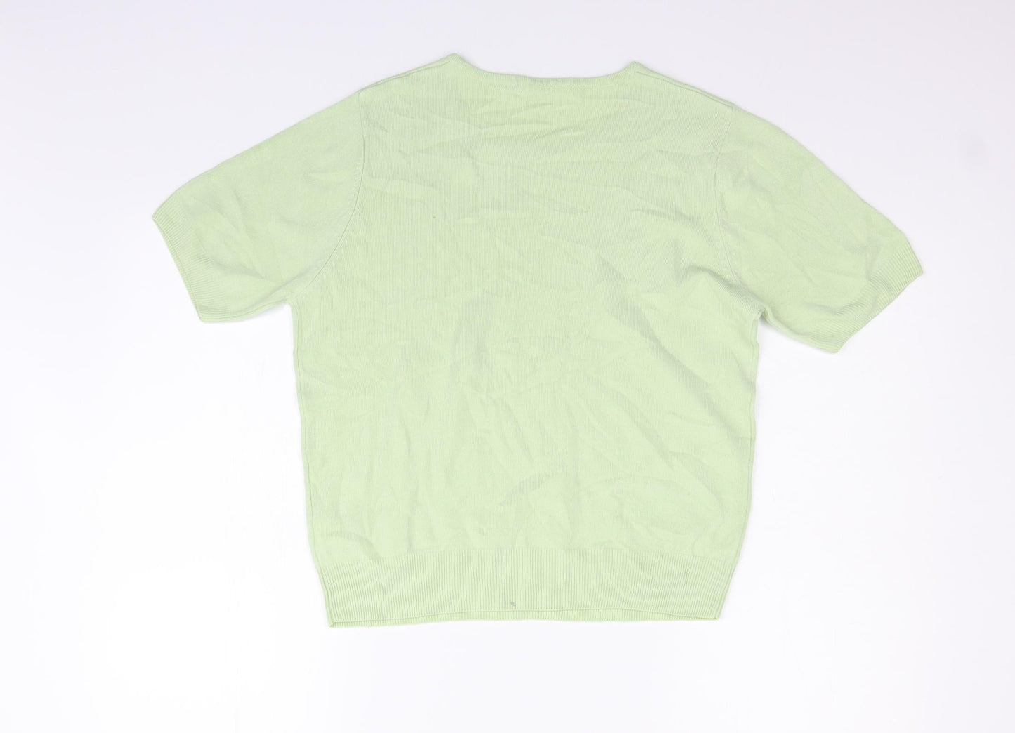 Womens UK Size 14 Marks and Spencer Green Pullover Jumper