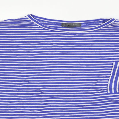 Primark Womens Blue Polka Dot  Basic T-Shirt Size L
