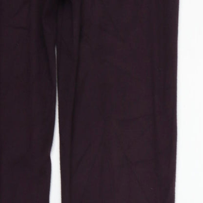Womens UK Size 10 Marks and Spencer Regular Fit  Purple Trousers