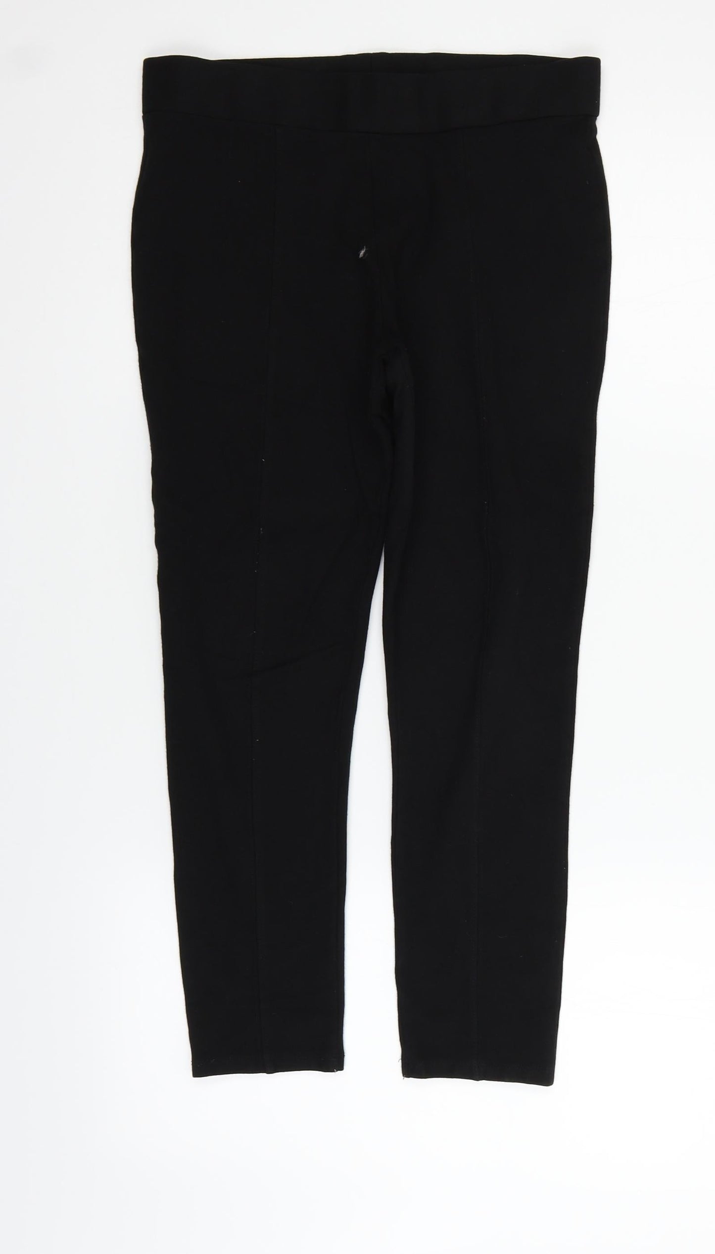 Womens UK Size 10 Marks and Spencer Regular Fit  Black Trousers