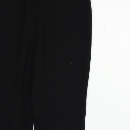 Womens UK Size 10 Marks and Spencer Regular Fit  Black Trousers