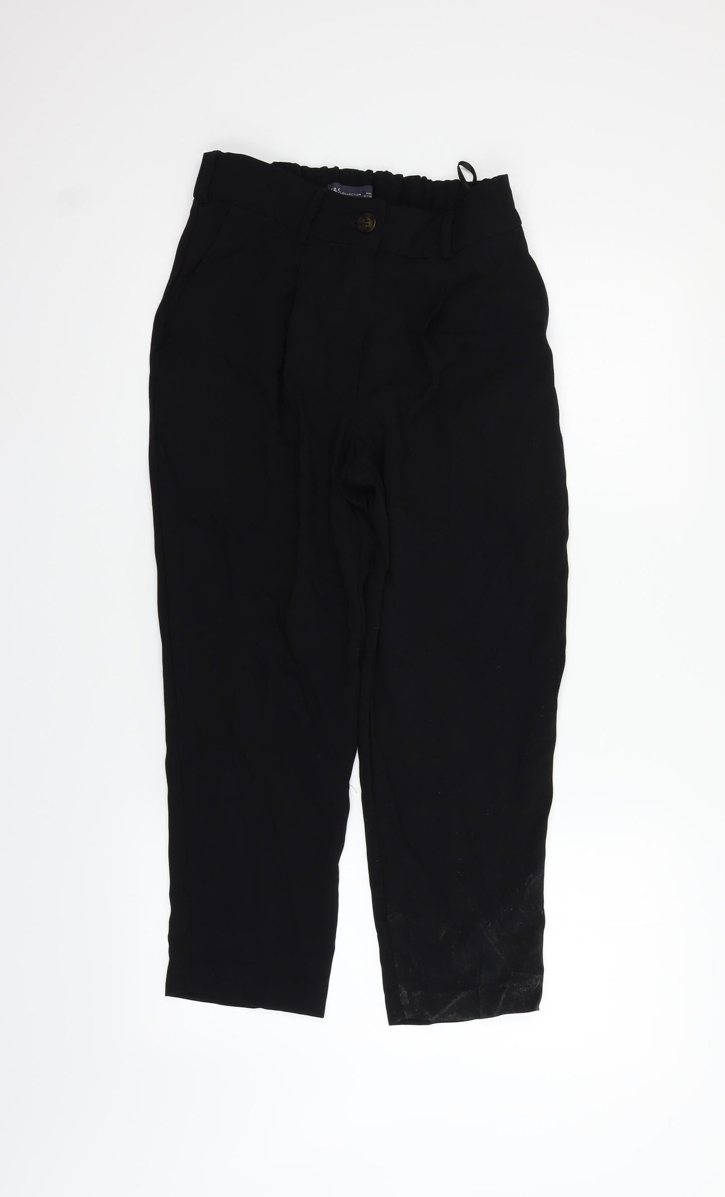 Womens UK Size 8 Marks and Spencer Regular Fit  Black Trousers