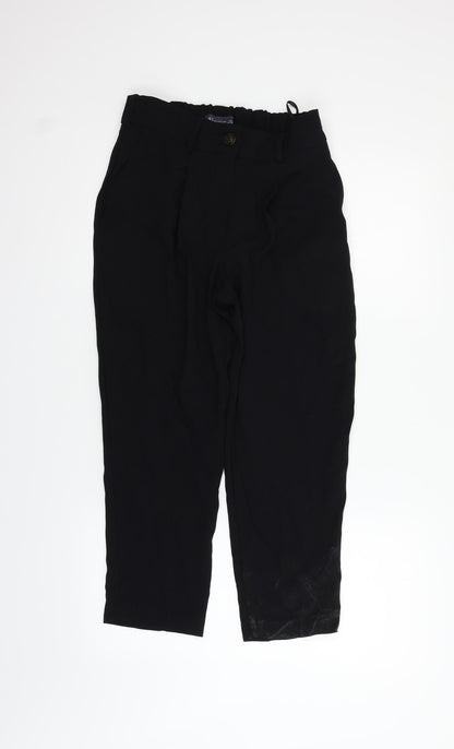 Womens UK Size 8 Marks and Spencer Regular Fit  Black Trousers