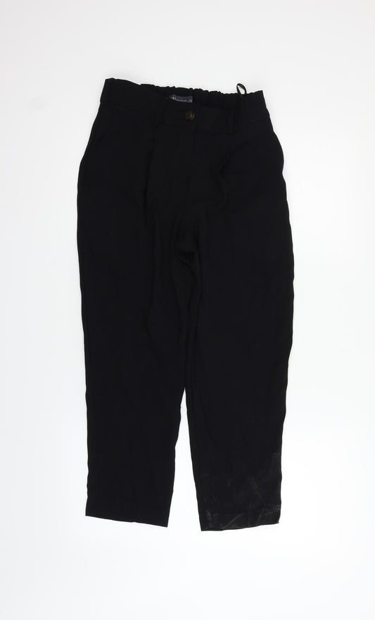 Womens UK Size 8 Marks and Spencer Regular Fit  Black Trousers
