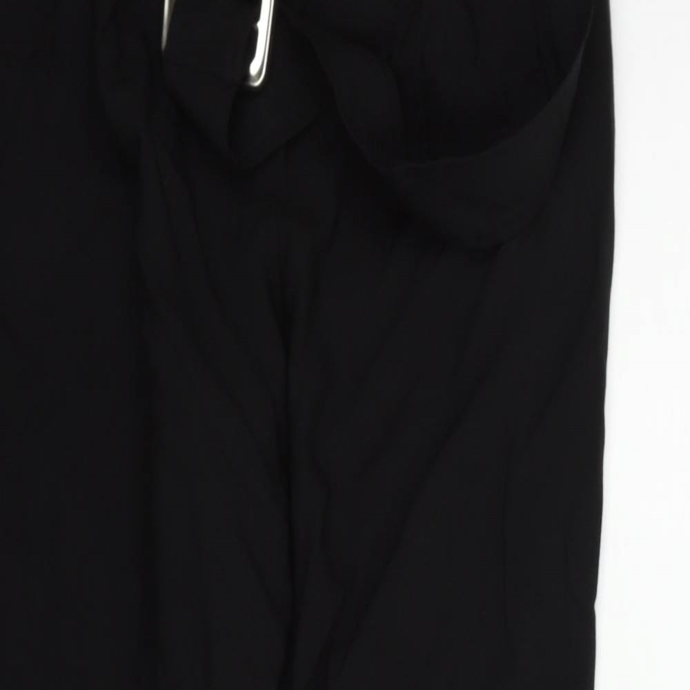 Womens UK Size 10 Oasis Regular Fit  Black Trousers