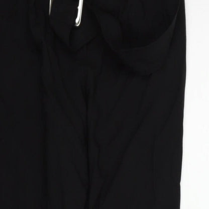 Womens UK Size 10 Oasis Regular Fit  Black Trousers