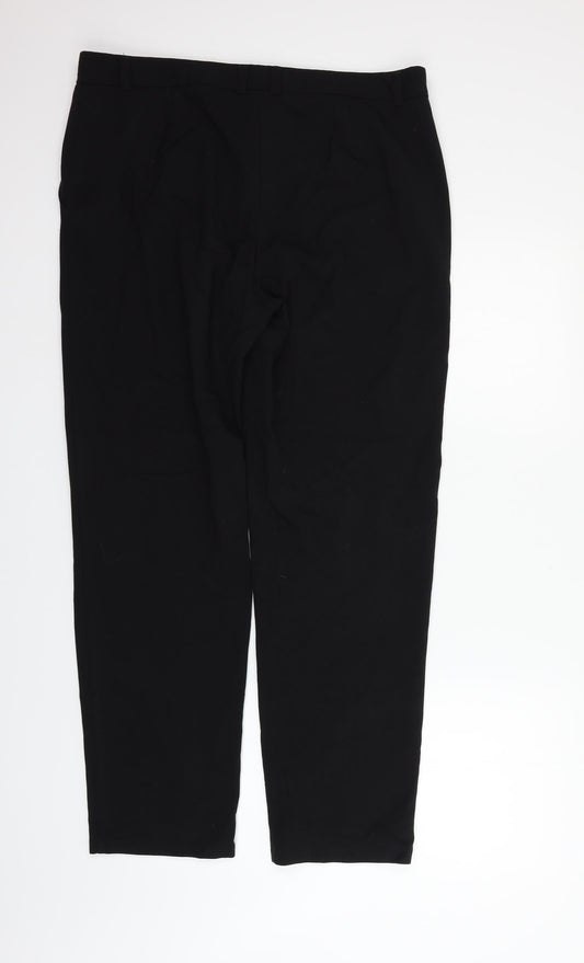 Womens UK Size 16 Marks and Spencer Regular Fit  Black Trousers