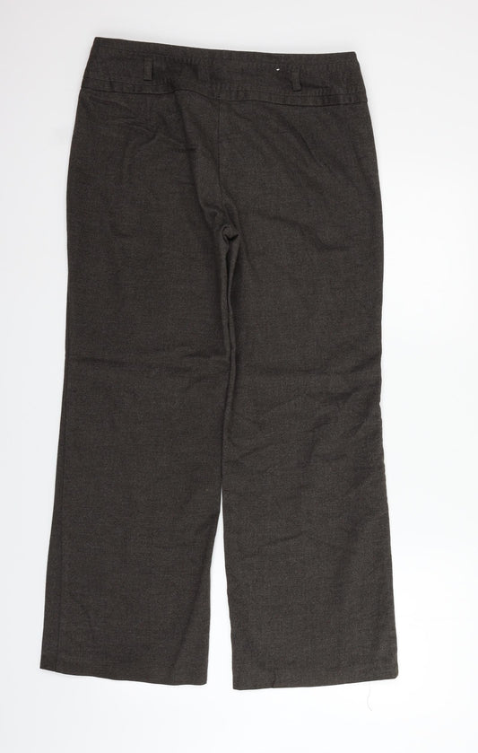 Womens UK Size 12 Principles Regular Fit  Brown Trousers