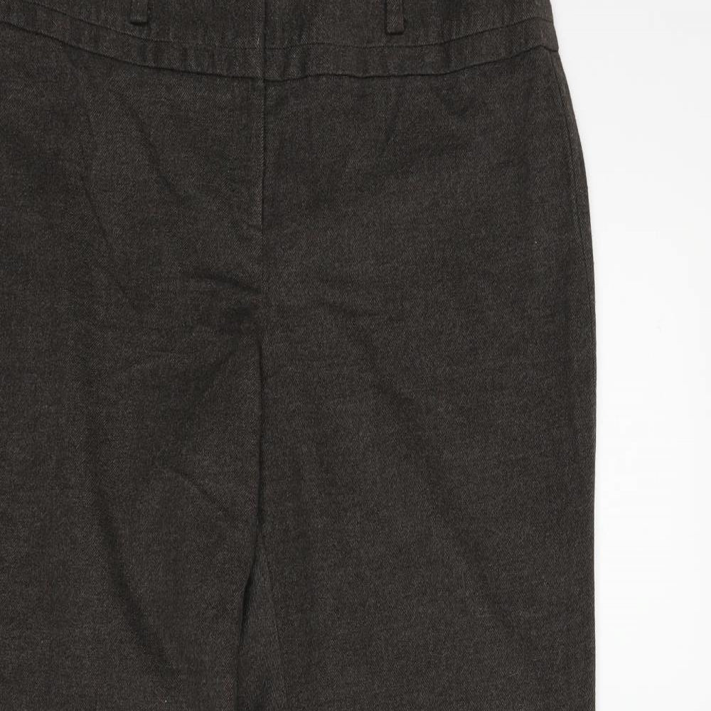 Womens UK Size 12 Principles Regular Fit  Brown Trousers