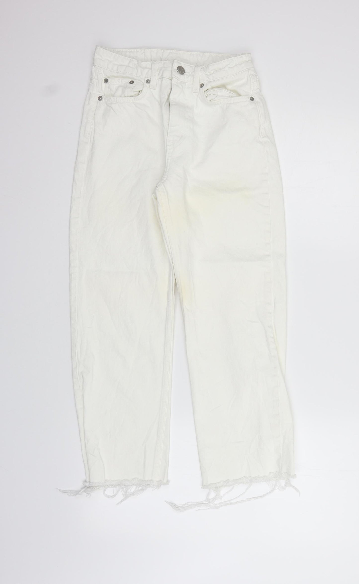 Weekday Womens White   Trousers  Size S L28 in - washable marks