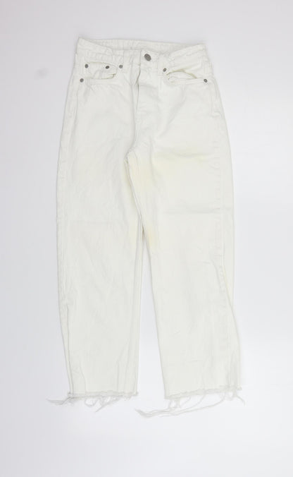 Weekday Womens White   Trousers  Size S L28 in - washable marks