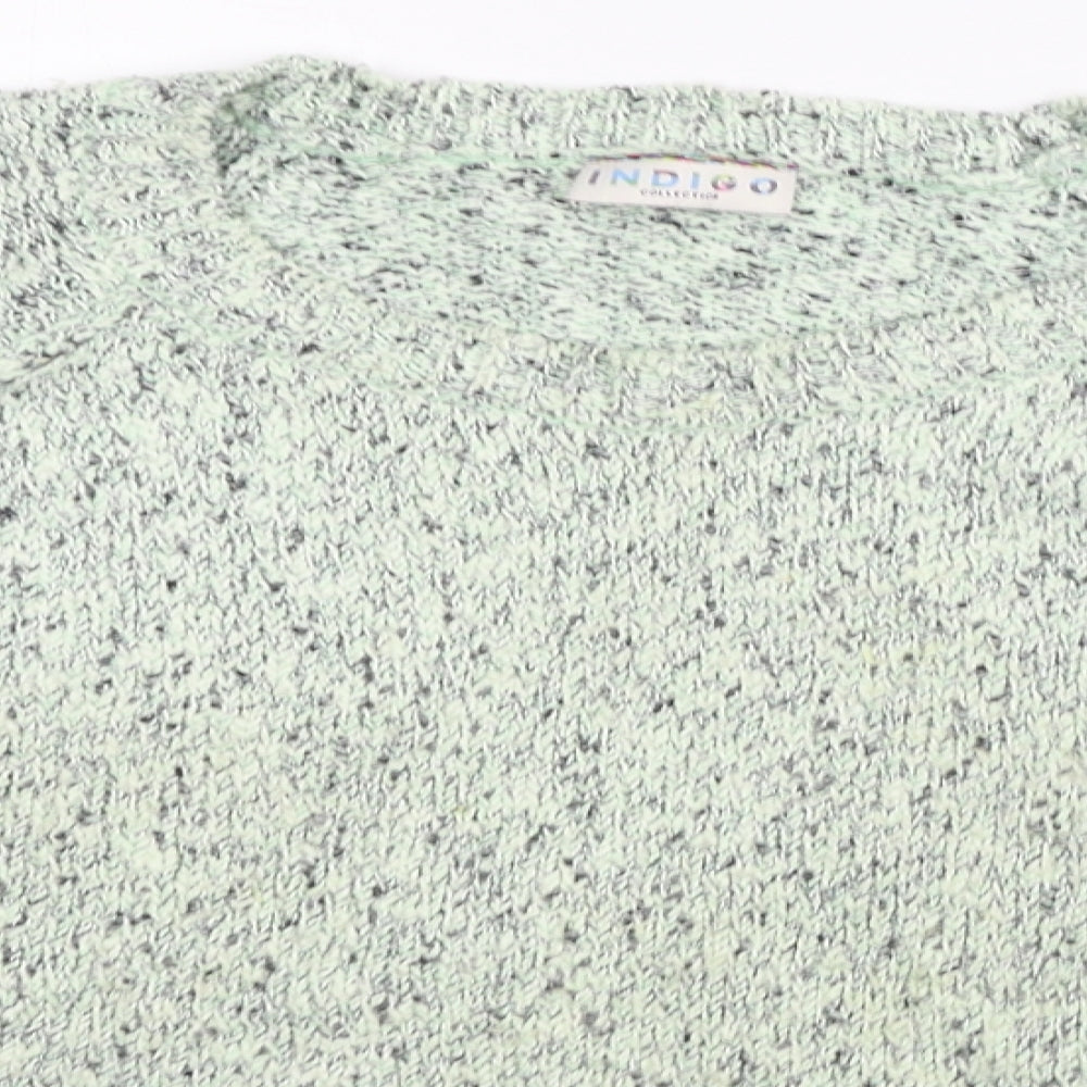 Womens UK Size 14 Marks and Spencer Green Pullover Jumper