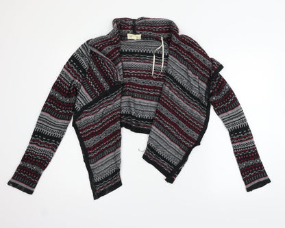 FOREVR 21 Womens Black Geometric  Cardigan Jumper Size S