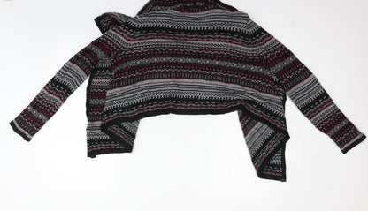 FOREVR 21 Womens Black Geometric  Cardigan Jumper Size S
