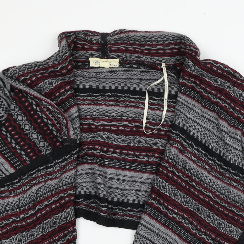 FOREVR 21 Womens Black Geometric  Cardigan Jumper Size S