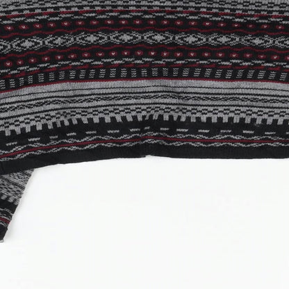 FOREVR 21 Womens Black Geometric  Cardigan Jumper Size S
