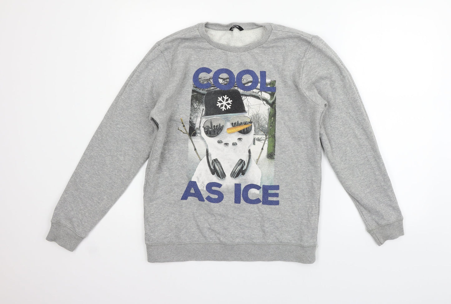 George Girls Grey   Pullover Jumper Size 13-14 Years  - SNOW