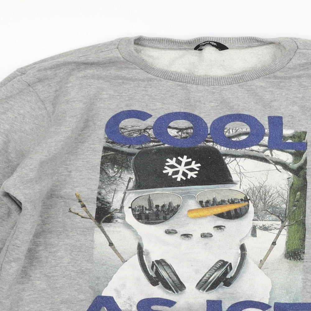 George Girls Grey   Pullover Jumper Size 13-14 Years  - SNOW
