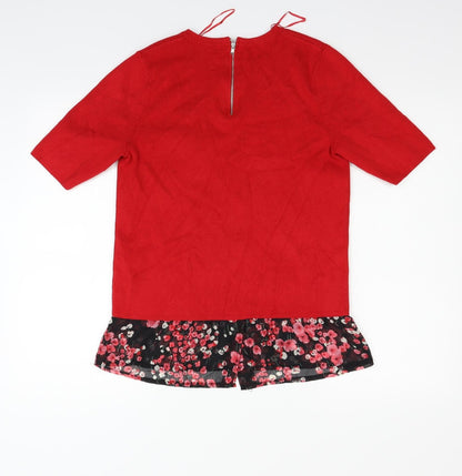 George Womens Red   Pullover Jumper Size 12