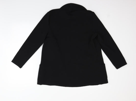 Papaya Womens Black   Jacket Coat Size 12