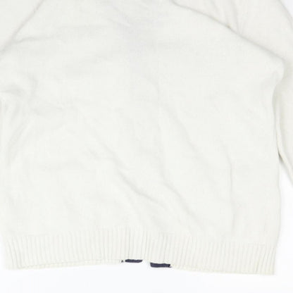 Womens UK Size M H&M Beige Cardigan Jumper