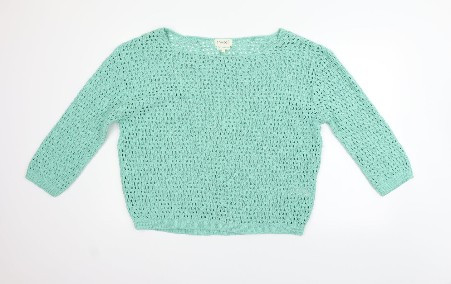 Womens UK Size 14 NEXT Green Pullover Jumper