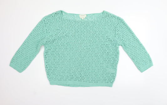 Womens UK Size 14 NEXT Green Pullover Jumper