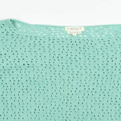 Womens UK Size 14 NEXT Green Pullover Jumper