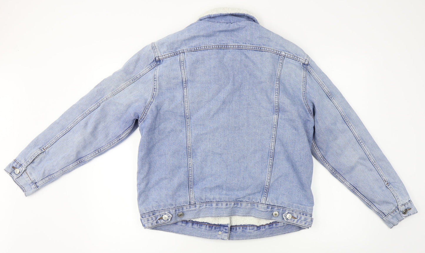 Womens UK Size 8 Moto Blue Jacket