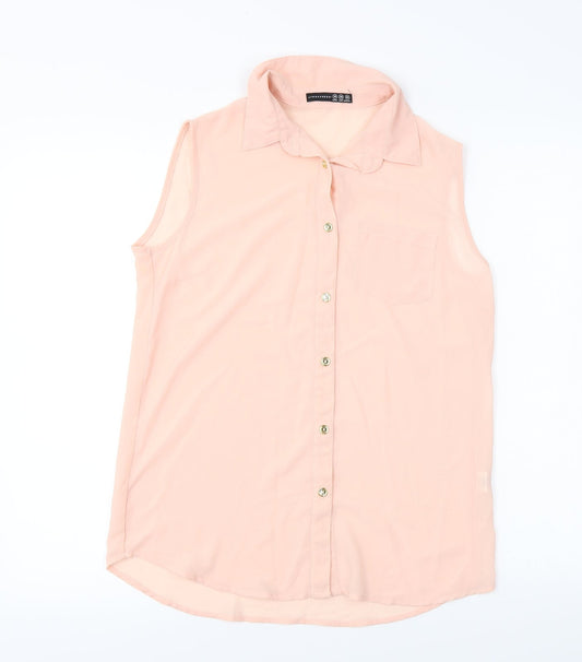 Atmosphere  Womens Pink   Basic Button-Up Size 10