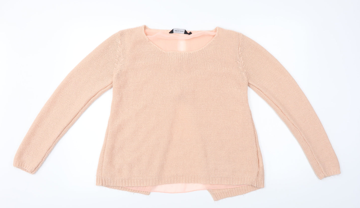 Womens UK Size M New Look Pink Pullover Jumper