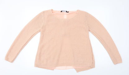 Womens UK Size M New Look Pink Pullover Jumper