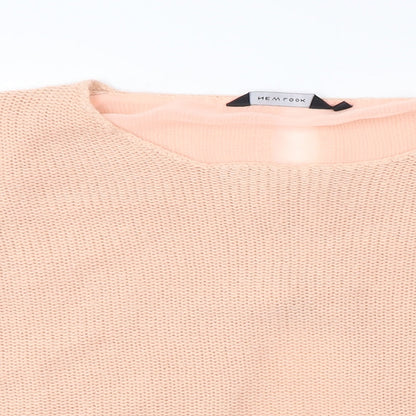 Womens UK Size M New Look Pink Pullover Jumper