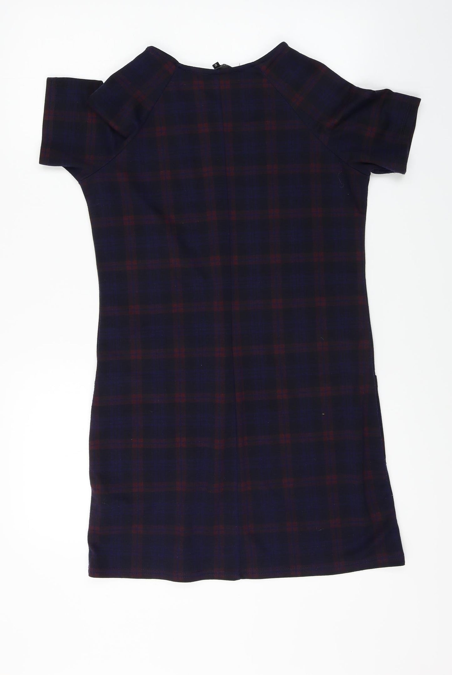 New Look  Womens Blue Check  A-Line  Size 10
