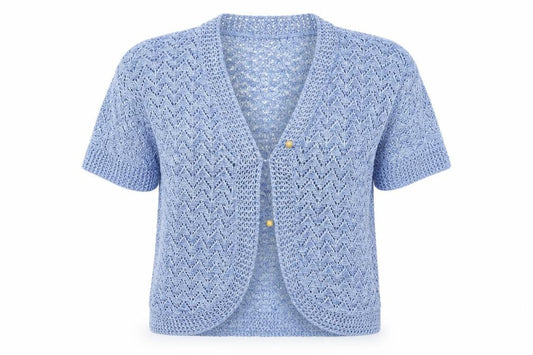 Womens UK Size L Pulse Blue Cardigan Jumper