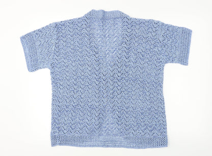 Womens UK Size L Pulse Blue Cardigan Jumper