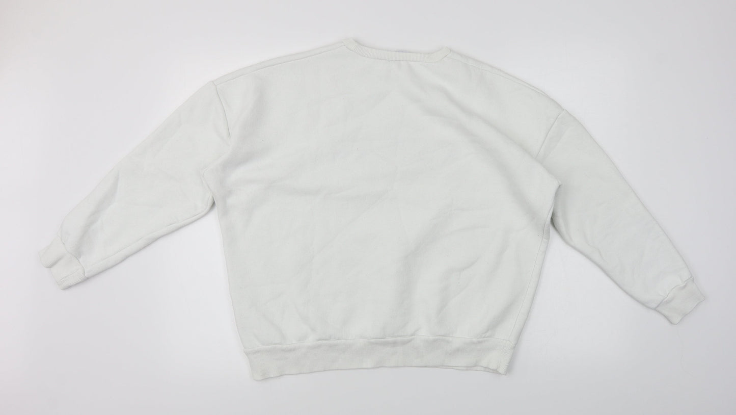 Gallery  Womens White   Pullover Jumper Size S