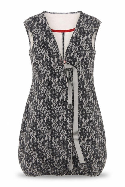 Avoca  Womens Grey Floral  Cardigan Jumper Size S