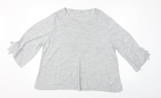 TU Womens Grey   Pullover Jumper Size 16