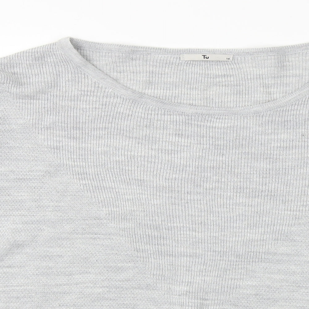 TU Womens Grey   Pullover Jumper Size 16