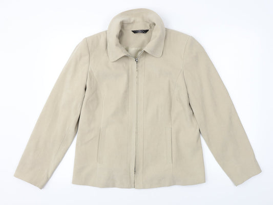 BM  Womens Beige   Jacket Coat Size 14