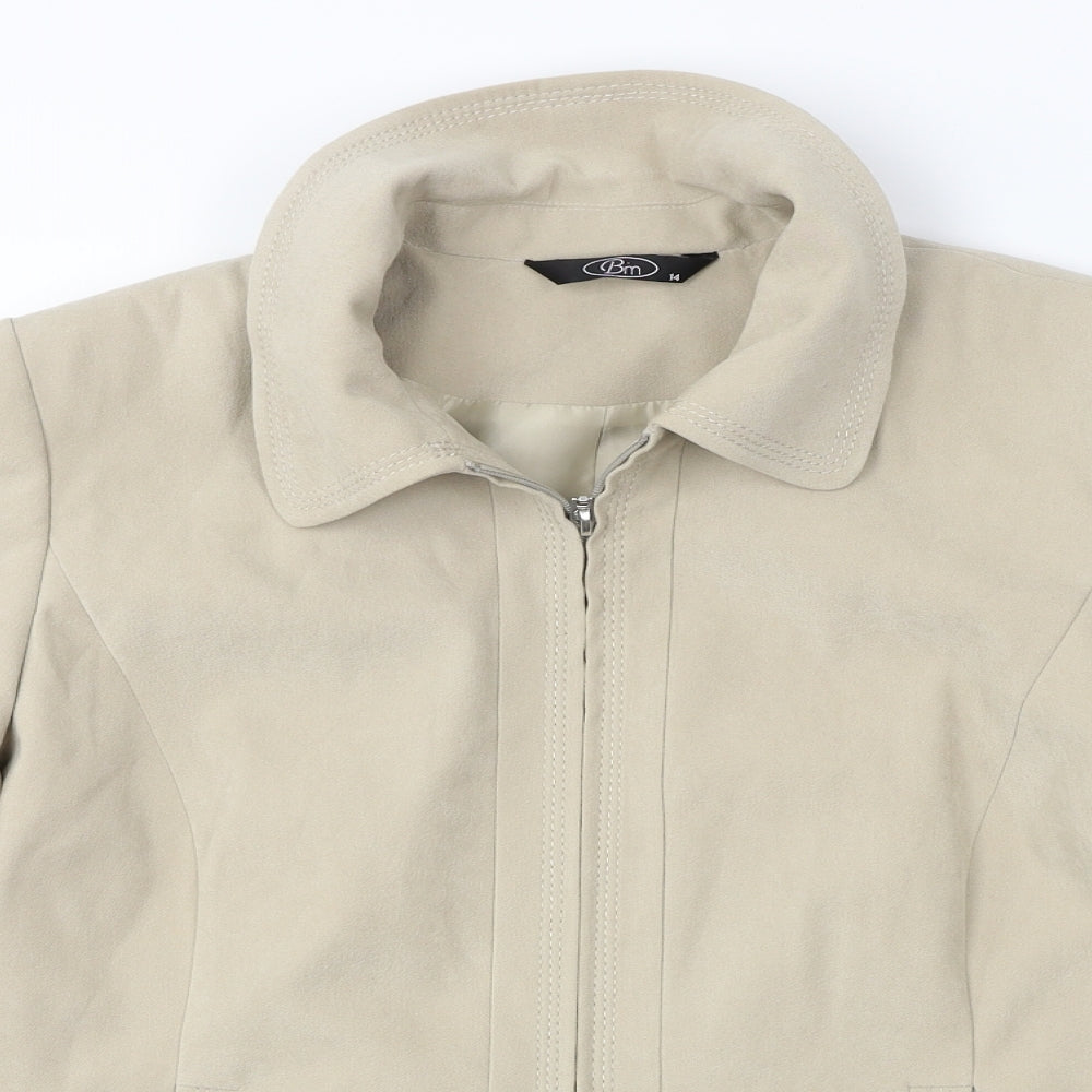 BM  Womens Beige   Jacket Coat Size 14