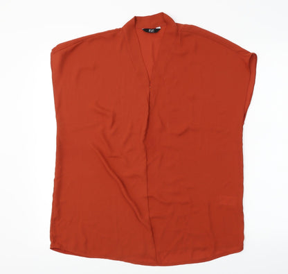 F&F  Womens Brown   Basic Blouse Size 14