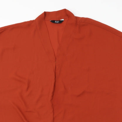 F&F  Womens Brown   Basic Blouse Size 14