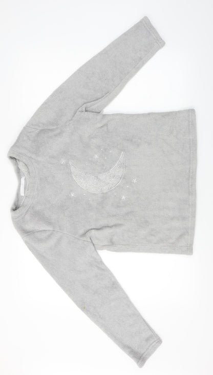Womens UK Size M Time To Dream Grey Pullover Jumper