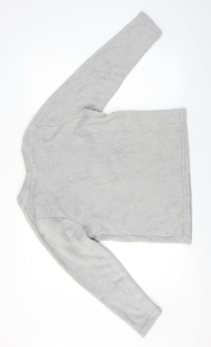 Womens UK Size M Time To Dream Grey Pullover Jumper