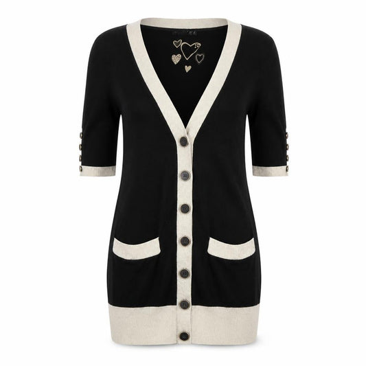 Front view of Atmosphere women’s black jumper dress, size UK 8